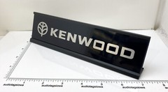 Kenwood Desk Sign – Custom Silver Aluminum Double Sided