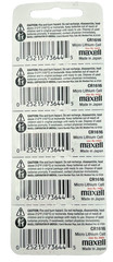 5 Maxell 1616 CR1616 Micro Lithium 3V Low Drain Coin Cell Batteries (Exp 2034)