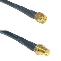 RG58 RP-SMA MALE to RP-SMA FEMALE Coaxial RF Cable USA-Ship Lot