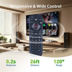 Voice Remote Control For Dish Network 54.0 UHF for The Hopper w/Backlight