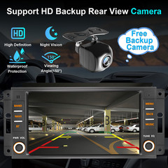 For Jeep Wrangler Unlimited 2007-2015 Apple Carplay 7″ Car Radio Stereo GPS CAM