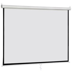 1:1 Projection Projector Screen Manual Pull Down Matte HD Movie Theater 120″