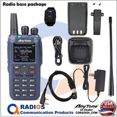 AnyTone AT-D890UV GPS DMR Analog UHF VHF Radio FREE Accessories ATD890UV