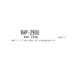 RAM� Composite Mount 2.5″ Pre-Drilled AMPS Round Plate Octagon Button RAP-293U