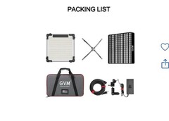 GVM GVM-B100C 100W RGB Bi-Color LED Continuous Video Light, App Control