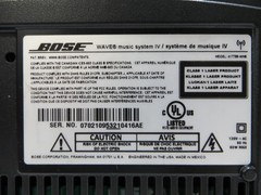 Bose Wave Music IV System RADIO -FM AM _CD – Platinum Silver work great