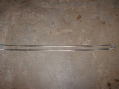 3 FT UHF Slim Jim Antenna Body?  Curved Aluminum Body Bolts Washers Nylon Nuts