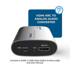 HDMI (EARC/ARC) To Analog Audio Converter Over RCA (DA25)
