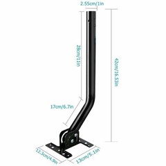 Home Adjustable Outdoor TV Antenna Satellite Dish J-Pole Mount Base Bracket New