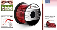 Heavy-Duty 40FT 18 Gauge Hookup Wire for LED Lights & Electrical Applications