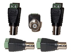 10 Pcs. Cat5 Cat6 to BNC Security Camera Coaxial Connector Female Screw Terminal