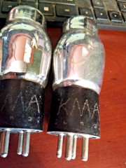 3 MATCHED KMA Brand 01A RADIOTRON Antique Radio Type ST 01A Vacuum Tube UNTESTED
