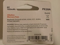 Radioshack PX28A 6V Alkaline 6V 105mAh For 4LR44 A544 I.E.C 4LR44 PX28A V4034PX