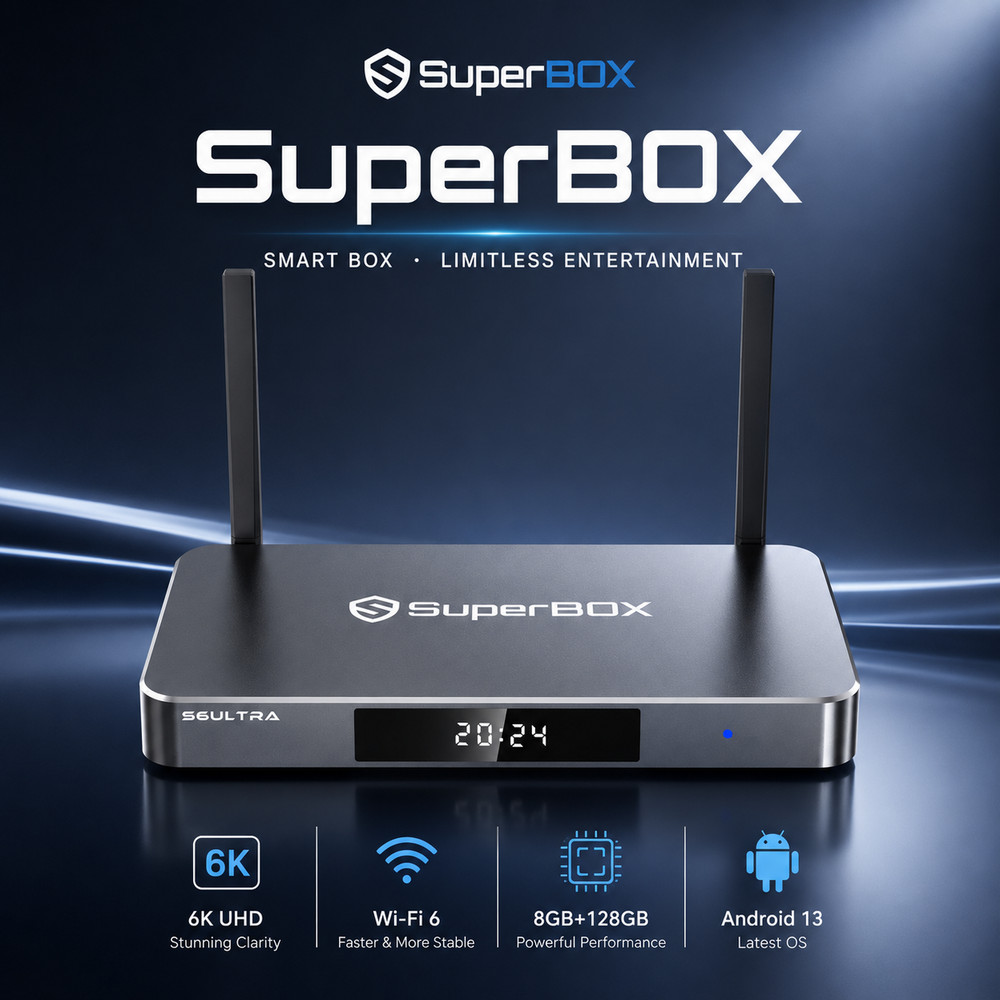 SuperBox S6 Ultra Streaming Media Player – Authorized Distributor -Ship Same Day
