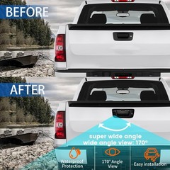 EWAY Tailgate Handle Backup Camera for 2009-2017 Dodge Ram 1500 2500 3500, Re…