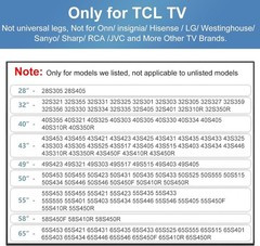 Durable ABS TCL TV Base Stand for Select 28-65″ Models – Hassle-Free Setup