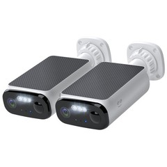 Geeni Falcon Solar Wireless Security Cameras 5MP 2K+ Color Night Vision 2 Pack