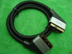 Original Genuine SONY Scart to Scart AV Audio Video 10mm Cable 3M 10FT New