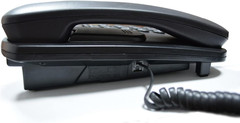 Corded Landline Phone with LCD Caller ID Black Basic Desk Wall Mountable for