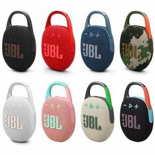 NEW SEALED – JBL Clip 5 Mini Bluetooth Waterproof Portable Speaker – All Colors