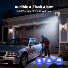 ANNKE 16CH 12MP NVR 5MP POE IP Security Camera System Audio Recording Outdoor AI