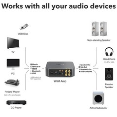 WiiM Amp: Streaming Amplifier Compatible AirPlay 2 Google Cast Alexa, HDMI New