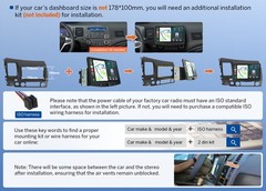 6+64 Android 13 10.1″ QLED Double 2 Din Car Stereo CarPlay Radio GPS WiFi 4G LTE