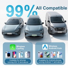 Android Dual WiFi 32GB Wireless TV Movie Video Streaming AI Box CarPlay Adapter