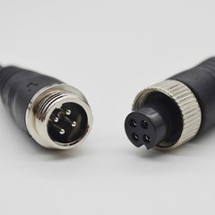 5M 16FT Male to Female 4-Pin Aviation Video Cable For Truck/Trailer/Bus