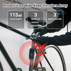 113dB Car Alarm System Anti-Theft Bike Alarm IP66 Waterproof Vibration Sensor