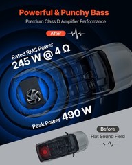 VEVOR Subwoofer Bass Package Complete Car Audio Subwoofer and Amp Package 12 in