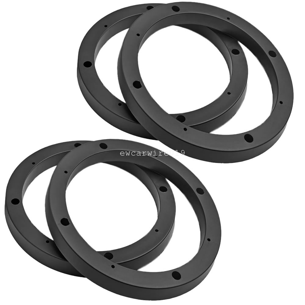 6.5″ ABS Plastic Speaker Spacer Rings Subwoofer Custom Mounting Adapter 2 Pairs
