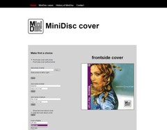 6 months / one year MiniDisc Cover website Membership (subscription) system