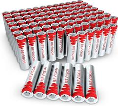 High-Performance Lithium AA Batteries, 96 Pack, 1.5V Non-Rechargeable