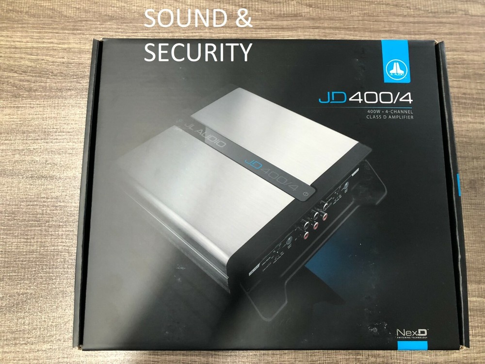 JL Audio JD400/4 4-Channel Class D Full-Range Amplifier – 400W