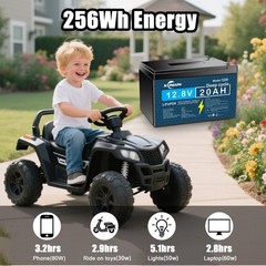 1/2/3/4 Pack 12V 20Ah LiFePO4 Lithium Battery, Deep Cycle, for UPS, E-Scooter