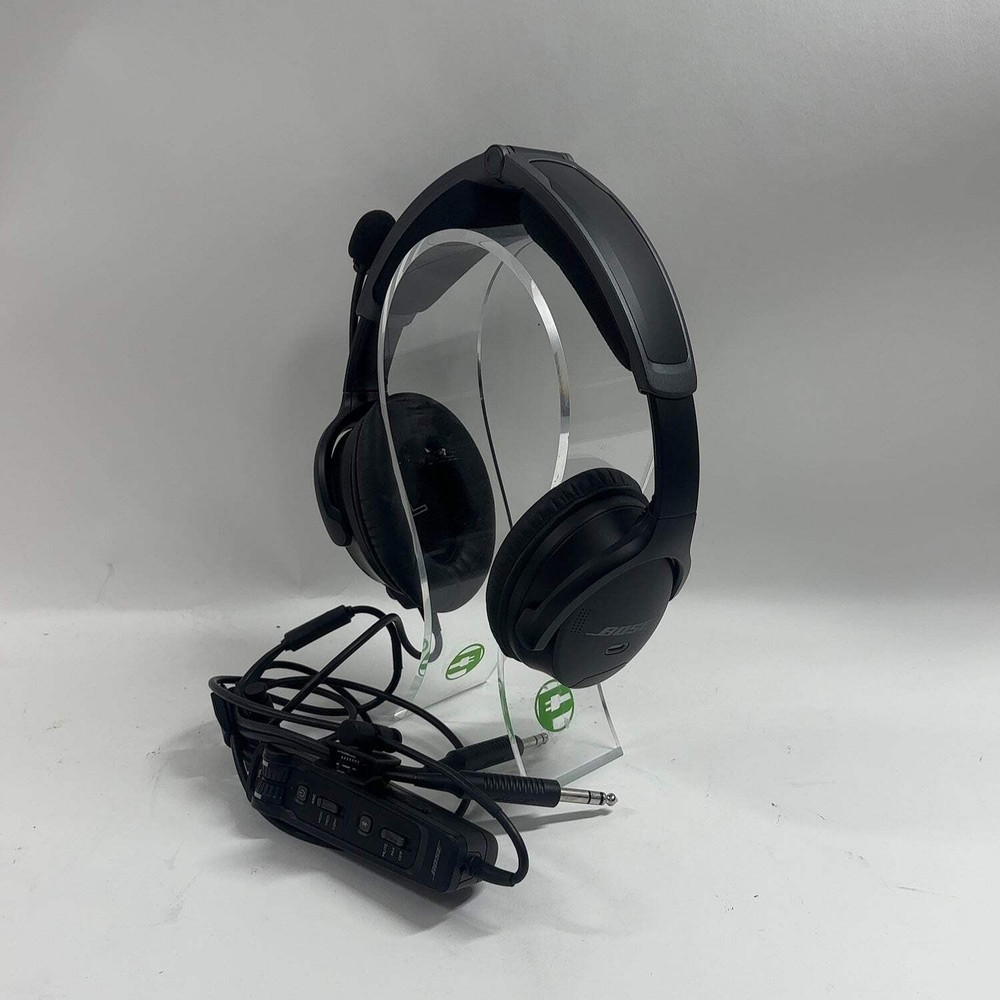 Bose A30 Aviation Headset Over-Ear Wired Noise Cancelling Headphones Black