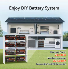 Humsienk 24V 100Ah LiFePO4 Battery 100A BMS 2560W