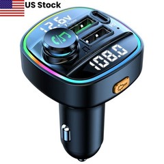 Bluetooth FM Transmitter Car Adapter Hands Free Radio USB Charger AUX Audio
