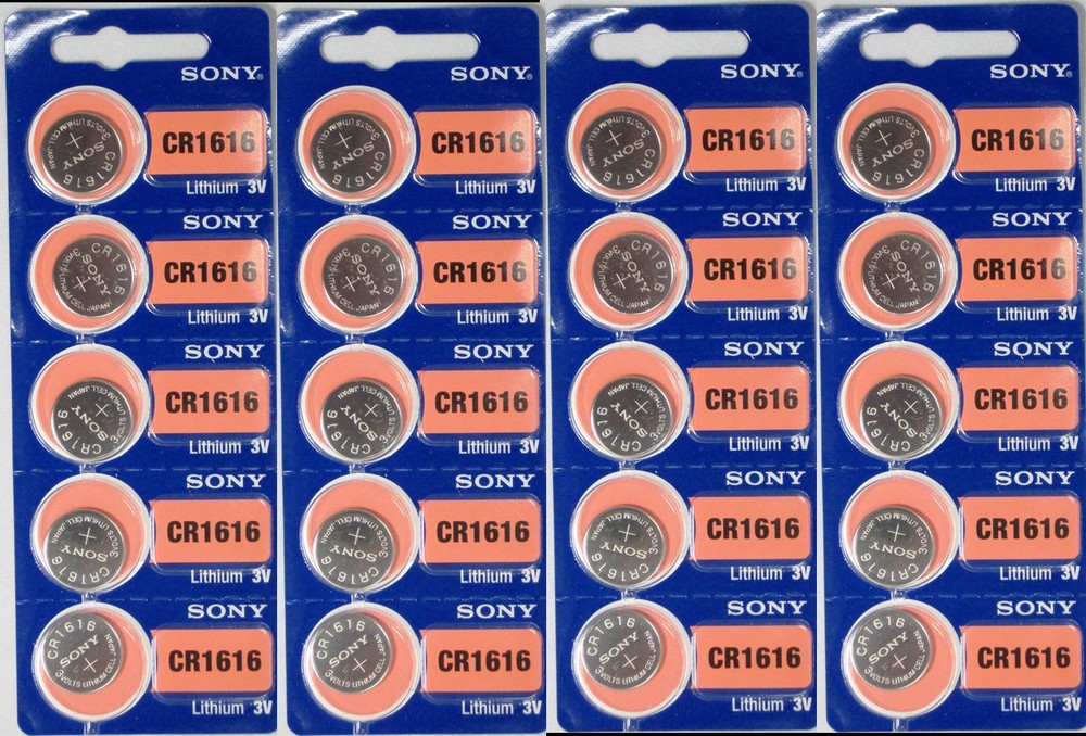 20 Pk SONY CR1616 CR 1616 Lithium Coin Batteries 3v