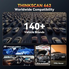 ThinkScan 662 Bidirectional ABS SRS Engine Car OBD2 Scanner Diagnostic Scan Tool