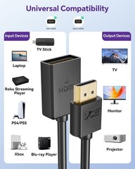 HDMI Extension Cable Male to Female Adapter Short HDMI Extender Support 4K 3D