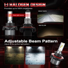 For GMC YUKON XL 1500 2007-2014 – LED Headlight Bulbs High&low beam 9008/H13 Kit