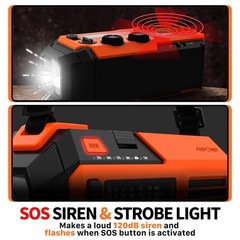 Fospower Noaa Emergency Weather Radio A6 19240Mwh Portable Power Bank Am/Fm