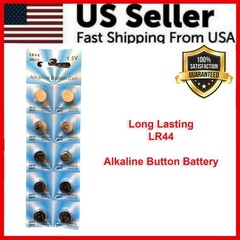 10 Pack LR44 AG13 A76 Button Cell Batteries 1.5V Alkaline Power