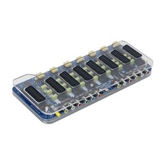Acrylic Case SCART SWITCH Distributor Converter Automatic/Manual 7 In 1 Out New