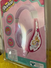 Shopkins Headphones ADJUSTABLE HEADBAND Volume Limiting Technology KID SAFE