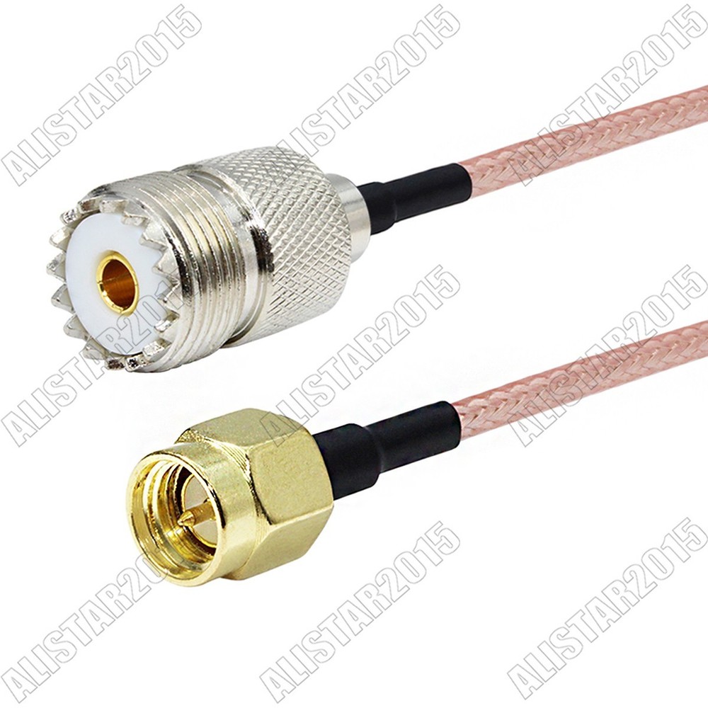 50pcs 50cm RG316 SMA Male to UHF SO239 Female Ham Amateur Radio Antenna RF Cable