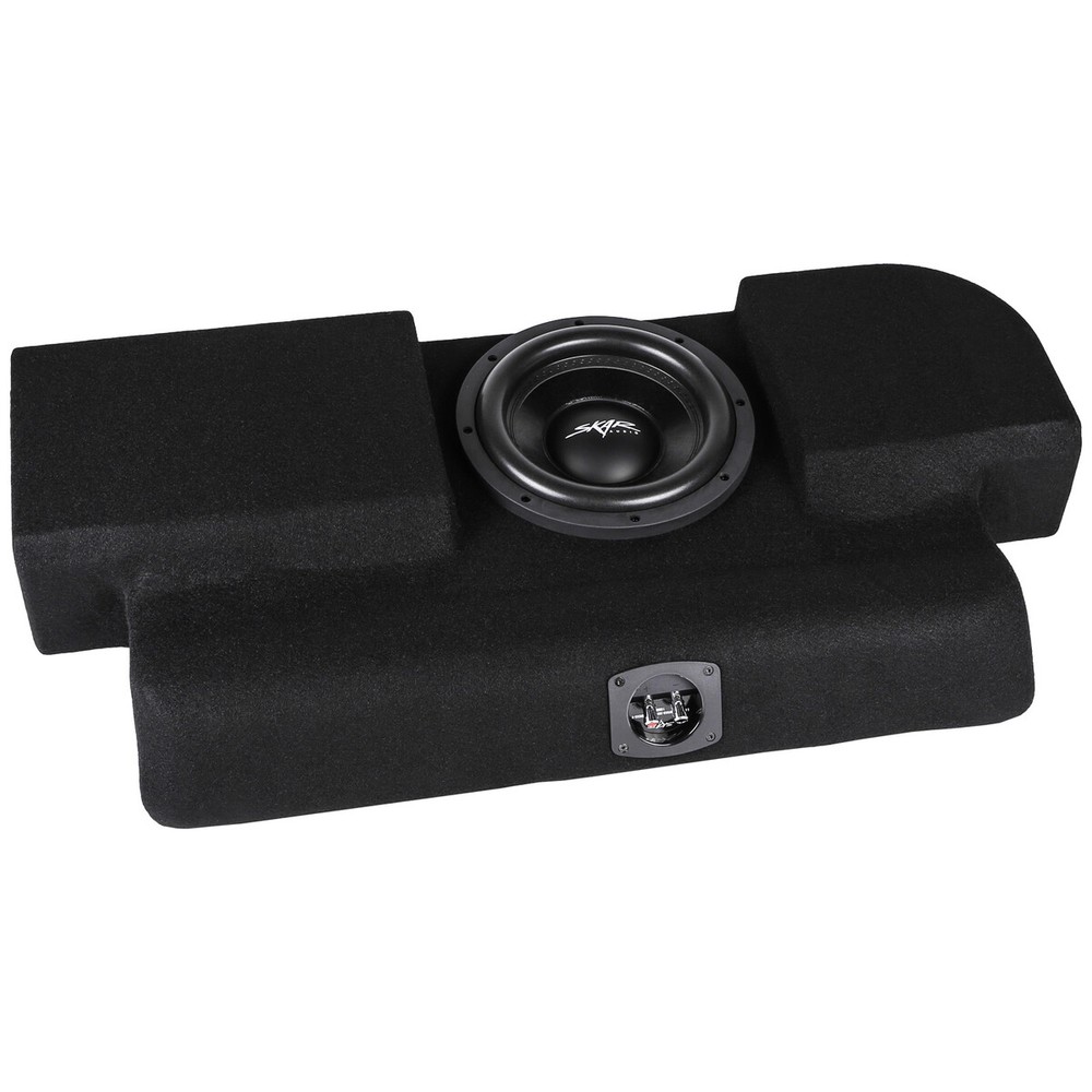 NEW SINGLE 10″ 800W PORTED LOADED SUB BOX FITS 2015-2024 FORD F-150 SUPER CAB