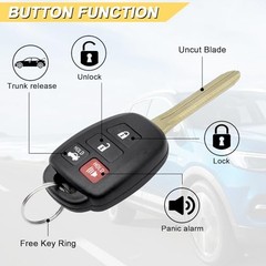 Key Fob Replacement for 2014-2017 Toyota Camry/ 14-19 Corolla/ 16-18 Tacoma